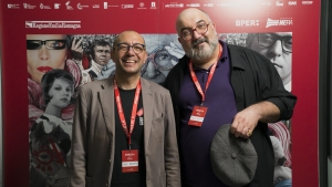 Il direttore della Film Commission Emilia-Romagna Fabio Abagnato e il Direttore Artistico di Biografilm Massimo Benvegnù