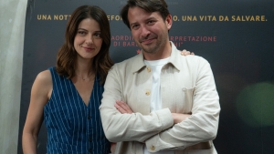 Non riattaccare - la protagonista Barbara Ronchi e il regista Manfredi Lucibello